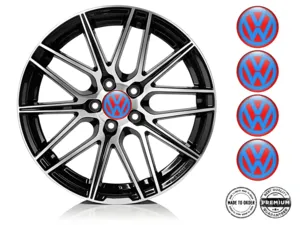 VW Insignia de Rueda Logo Pegatinas Cúpula Personalizadas